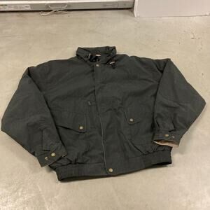 vintage y2k black bomber jacket